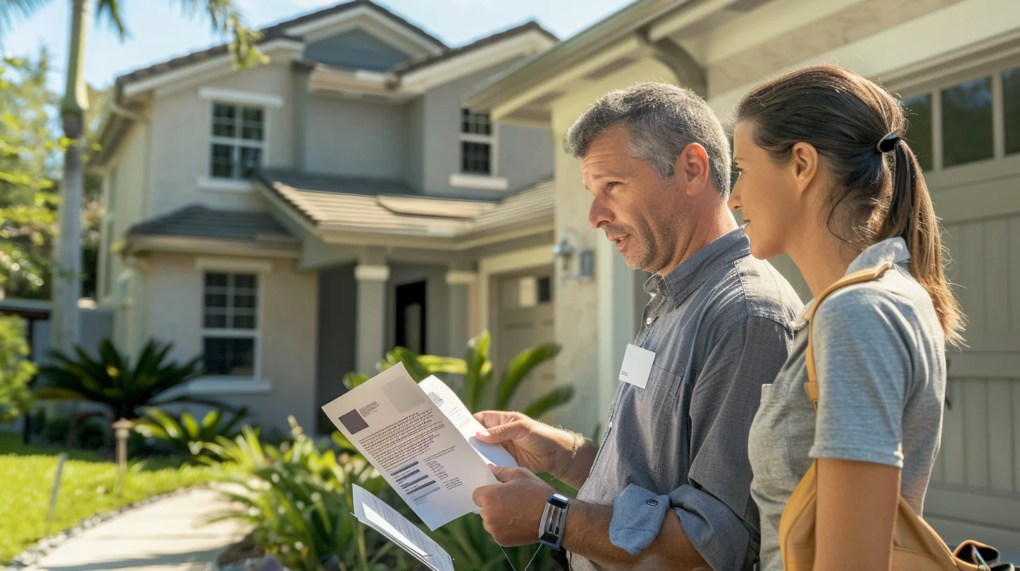 Roofing contractor presenting material options