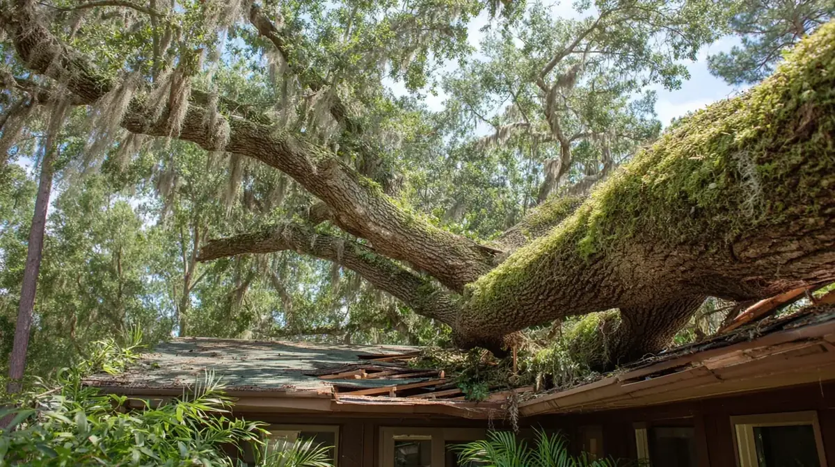Neighbor tree fell on your roof